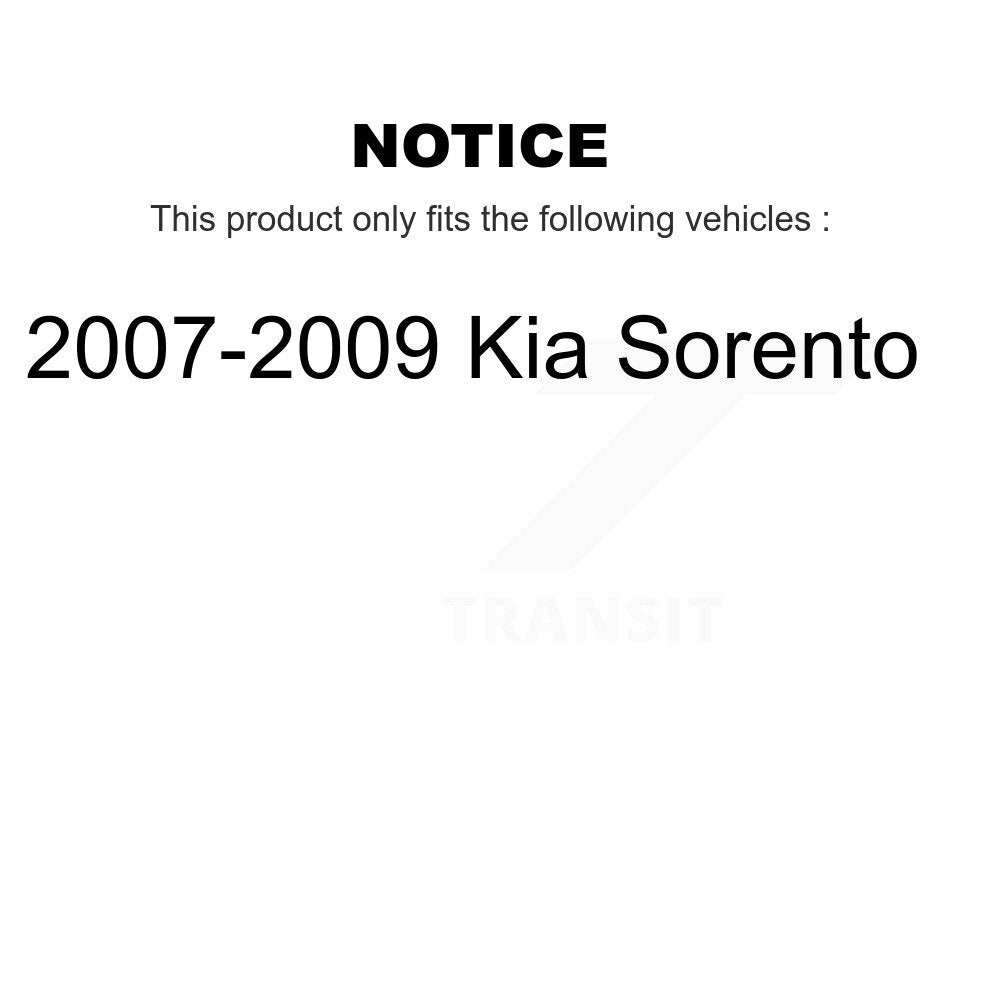 [Front+Rear] 2007-2009 Kia Sorento Premium OE Brake Kit & Ceramic Pads For Max Braking