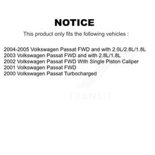 Load image into Gallery viewer, Front Rear Disc Brake Rotors And Ceramic Pads Kit For Volkswagen Passat