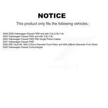Charger l'image dans la galerie, Front Rear Disc Brake Rotors And Ceramic Pads Kit For Volkswagen Passat