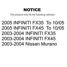 Charger l'image dans la galerie, Front Rear Disc Brake Rotor Ceramic Pad Kit For Nissan Murano INFINITI FX35 FX45