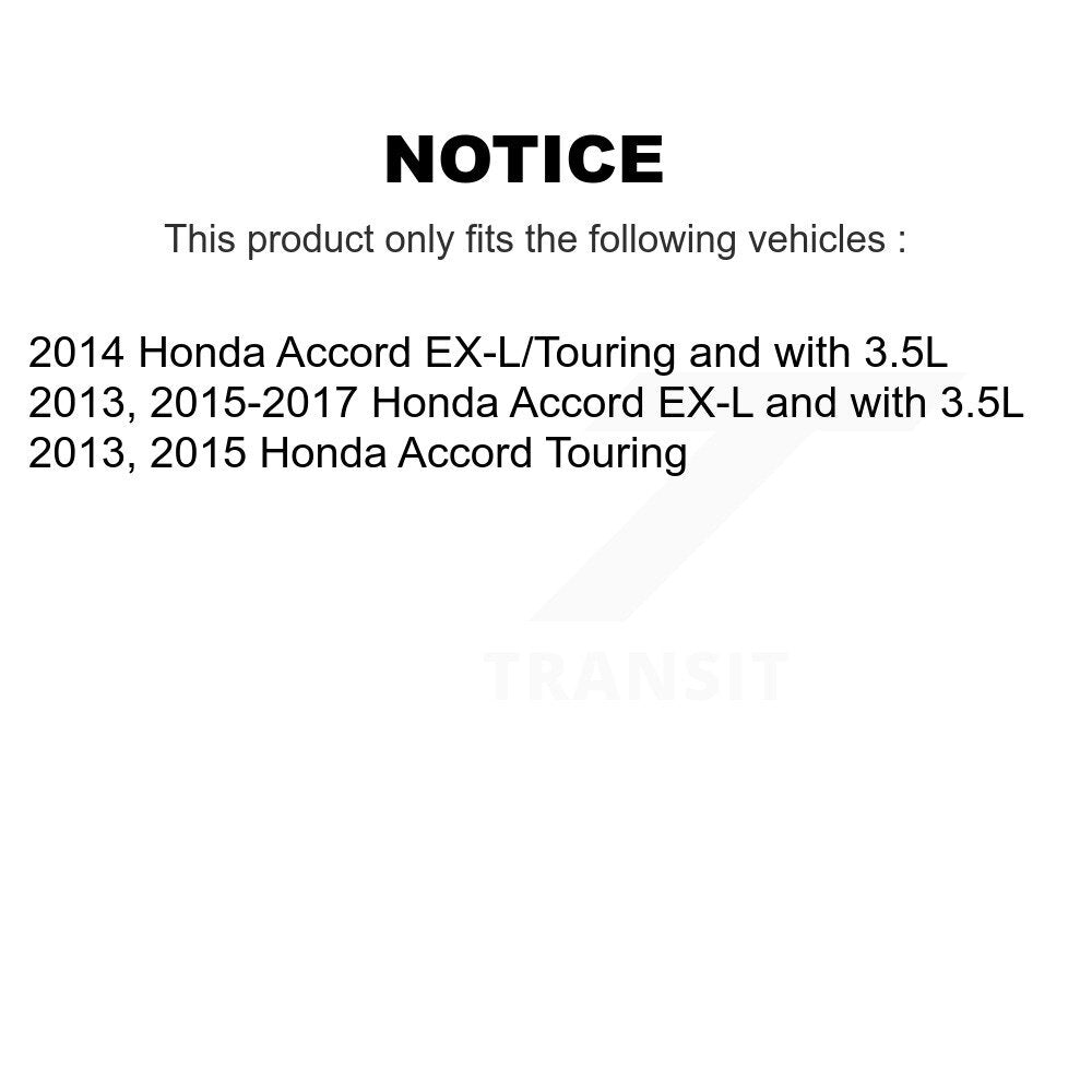 Front Rear Disc Brake Rotors And Ceramic Pads Kit For Honda Accord