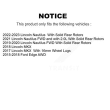 Load image into Gallery viewer, Front Rear Disc Brake Rotor &amp; Ceramic Pad Kit For Ford Edge Lincoln MKX Nautilus