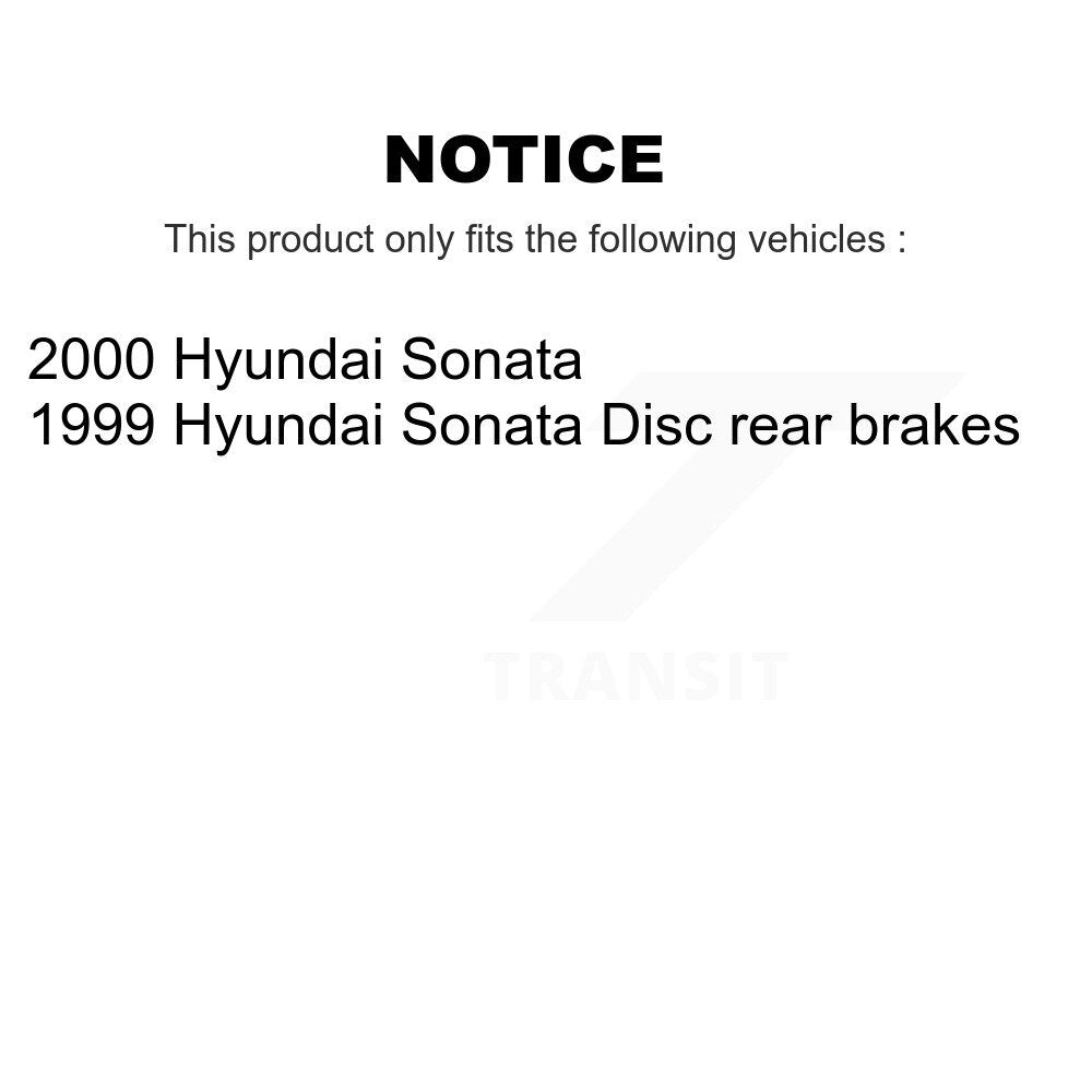 Front Rear Disc Brake Rotors And Ceramic Pads Kit For Hyundai Sonata