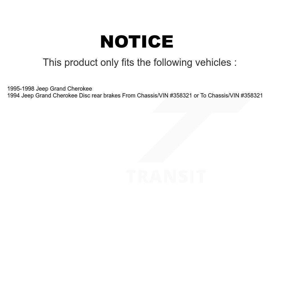 Front Rear Disc Brake Rotors And Ceramic Pads Kit For Jeep Grand Cherokee