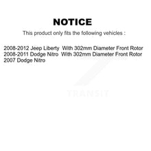 Load image into Gallery viewer, Front Rear Disc Brake Rotors And Ceramic Pads Kit For Jeep Liberty Dodge Nitro
