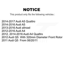 Load image into Gallery viewer, Front Rear Disc Brake Rotors &amp; Ceramic Pad Kit For Audi A4 Q5 A5 Quattro allroad