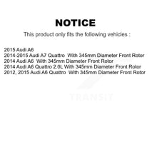 Load image into Gallery viewer, Front Rear Disc Brake Rotors And Ceramic Pads Kit For Audi A6 Quattro A7