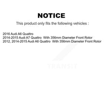 Charger l'image dans la galerie, Front Rear Disc Brake Rotors And Ceramic Pads Kit For Audi A6 Quattro A7