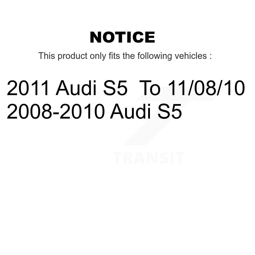 Front Rear Disc Brake Rotors And Ceramic Pads Kit For Audi S5