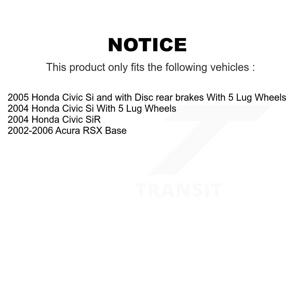 Front Rear Disc Brake Rotors And Ceramic Pads Kit For Honda Civic Acura RSX