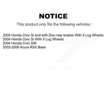 Load image into Gallery viewer, Front Rear Disc Brake Rotors And Ceramic Pads Kit For Honda Civic Acura RSX