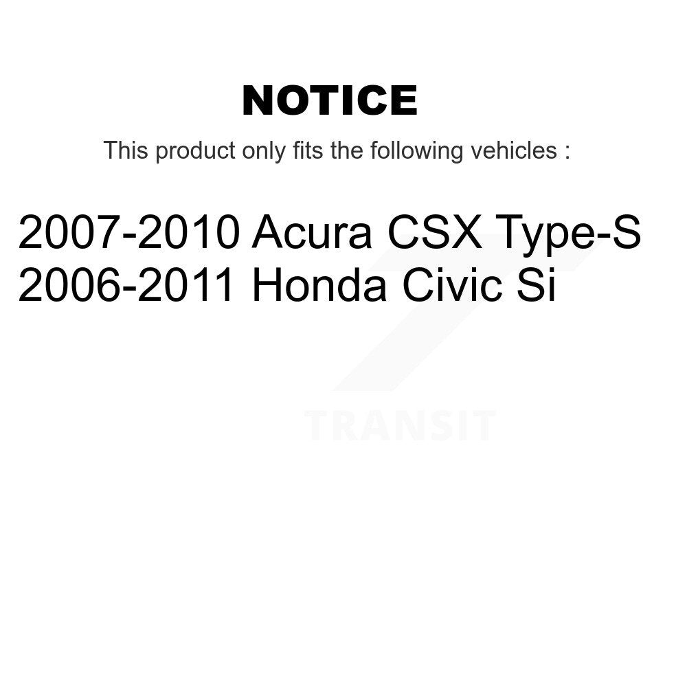 Front Rear Disc Brake Rotors And Ceramic Pads Kit For Honda Civic Acura CSX