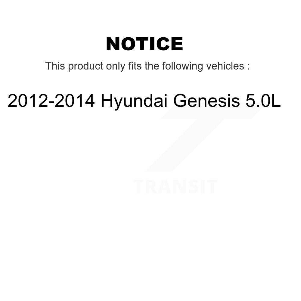 [Front+Rear] 2012-2014 Hyundai Genesis 5.0L Premium OE Brake Kit & Ceramic Pads For Max Braking