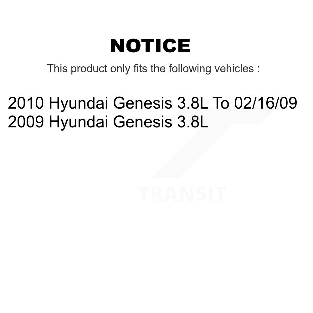 Front Rear Disc Brake Rotors And Ceramic Pads Kit For Hyundai Genesis 3.8L