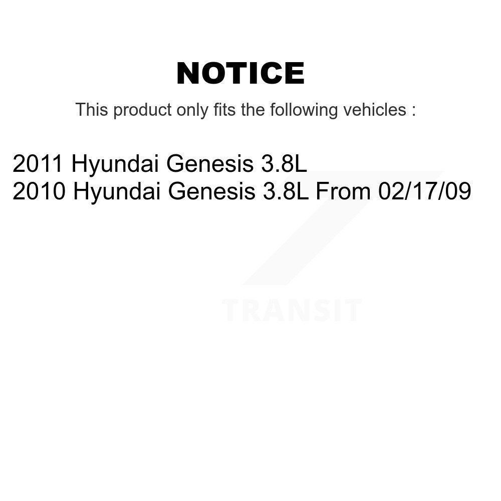 Front Rear Disc Brake Rotors And Ceramic Pads Kit For Hyundai Genesis 3.8L