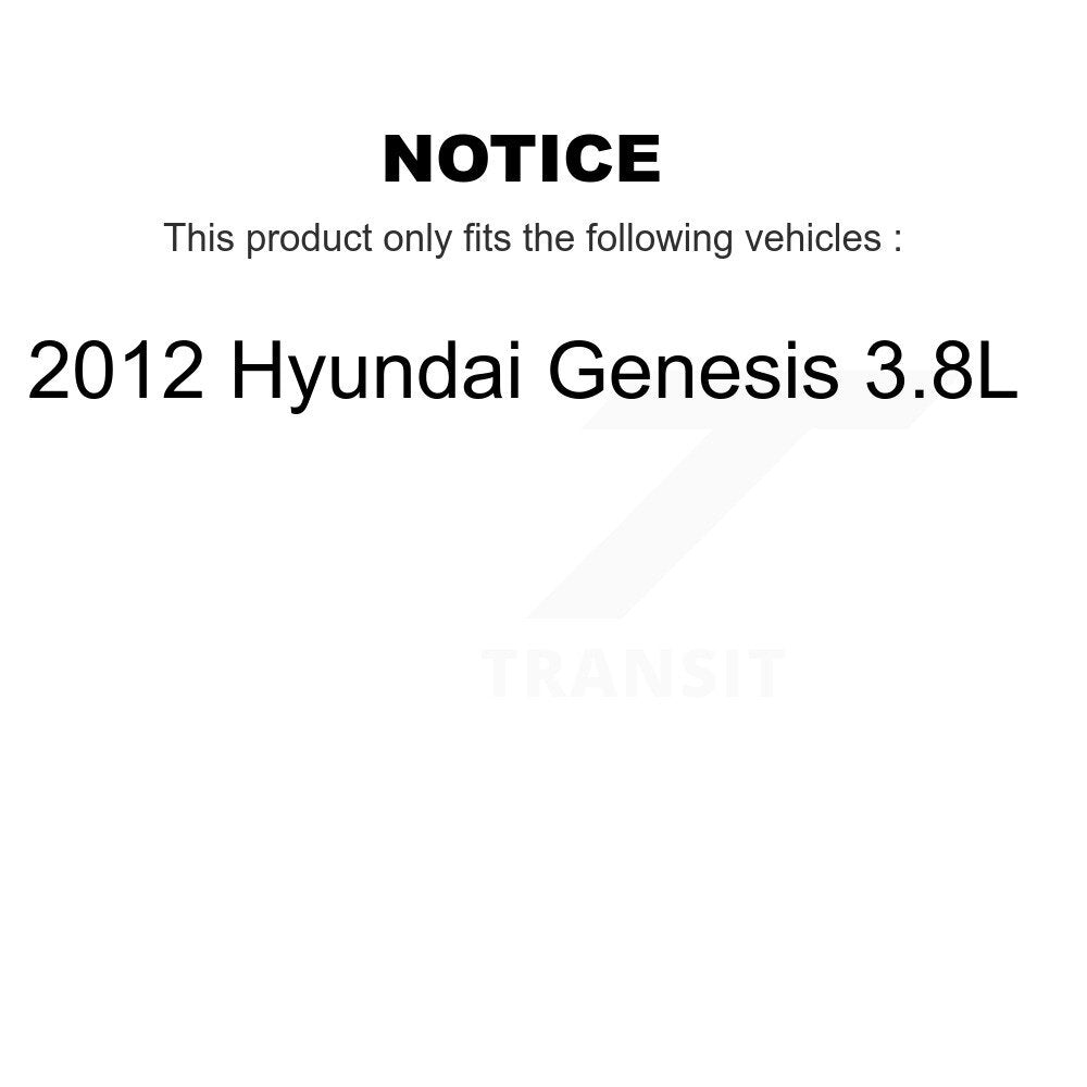 [Front+Rear] 2012 Hyundai Genesis 3.8L Premium OE Brake Kit & Ceramic Pads For Max Braking