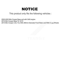 Charger l'image dans la galerie, Front Rear Disc Brake Rotors And Ceramic Pads Kit For Mini Cooper