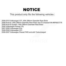 Load image into Gallery viewer, Front Rear Brake Rotor And Ceramic Pad Kit For Volkswagen Passat GTI Eos Audi A3