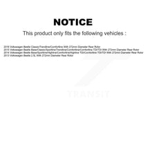 Charger l'image dans la galerie, Front Rear Disc Brake Rotors And Ceramic Pads Kit For Volkswagen Beetle