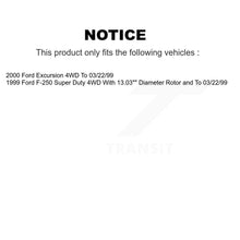 Load image into Gallery viewer, Front Rear Brake Rotor &amp; Ceramic Pad Kit For Ford F-250 Super Duty Excursion 4WD