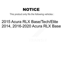 Charger l'image dans la galerie, Front Rear Disc Brake Rotors And Ceramic Pads Kit For Acura RLX