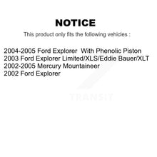 Charger l'image dans la galerie, Front Rear Brake Rotor And Ceramic Pad Kit For Ford Explorer Mercury Mountaineer