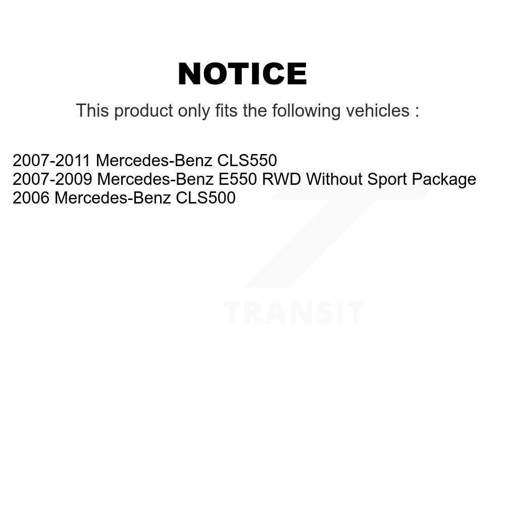 Front Rear Disc Brake Rotor Ceramic Pad Kit For Mercedes-Benz CLS550 CLS500 E550