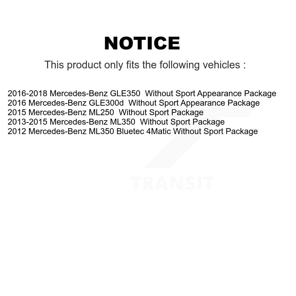 Front Rear Disc Brake Rotor Ceramic Pad Kit For Mercedes-Benz ML350 GLE350 ML250