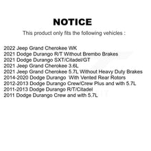 Charger l&#39;image dans la galerie, Kit de plaquettes de frein en céramique, Rotors avant et arrière, pour Dodge Durango Jeep Grand Cherokee WK 