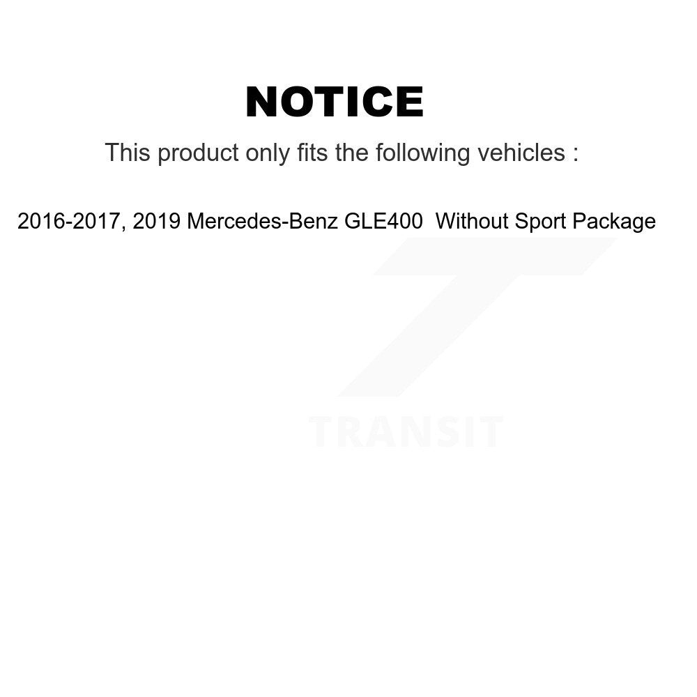 Front Rear Disc Brake Rotors And Ceramic Pads Kit For Mercedes-Benz GLE400