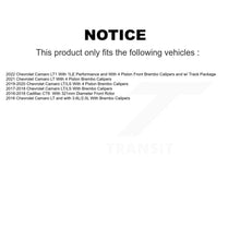 Charger l'image dans la galerie, Front Rear Disc Brake Rotors And Ceramic Pads Kit For Chevrolet Camaro