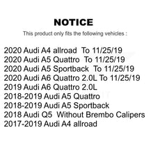 Load image into Gallery viewer, Front Rear Brake Rotors &amp; Ceramic Pad Kit For Audi Q5 A5 Quattro Sportback A4 A6