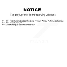 Load image into Gallery viewer, Front Rear Disc Brake Rotors And Ceramic Pads Kit For Ford Mustang