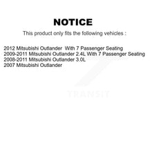 Charger l'image dans la galerie, Front Rear Disc Brake Rotors And Ceramic Pads Kit For Mitsubishi Outlander