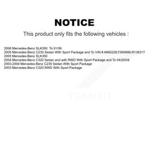 Load image into Gallery viewer, Front Rear Disc Brake Rotor &amp; Ceramic Pad Kit For Mercedes-Benz C230 C320 SLK350