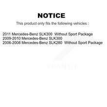 Charger l'image dans la galerie, Front Rear Disc Brake Rotors And Ceramic Pad Kit For Mercedes-Benz SLK280 SLK300