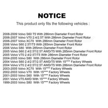 Load image into Gallery viewer, Front Rear Disc Brake Rotors And Ceramic Pads Kit For Volvo S60 V70 XC70 S80