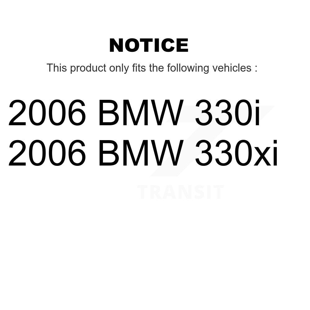[Front+Rear] 2006 BMW 330i 330xi Premium OE Brake Rotors & Ceramic Pads Kit For Max Braking