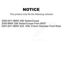 Charger l'image dans la galerie, Front Rear Disc Brake Rotors And Ceramic Pads Kit For BMW 328i 323i