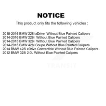 Load image into Gallery viewer, Front Rear Disc Brake Rotors And Ceramic Pads Kit For BMW 328i 428i xDrive 228i