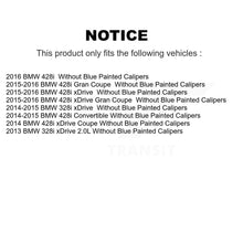 Charger l'image dans la galerie, Front Rear Disc Brake Rotors And Ceramic Pads Kit For BMW 328i xDrive 428i