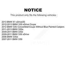 Charger l'image dans la galerie, Front Rear Brake Rotor &amp; Ceramic Pad Kit For BMW 335i xDrive X1 335d 335xi 335is