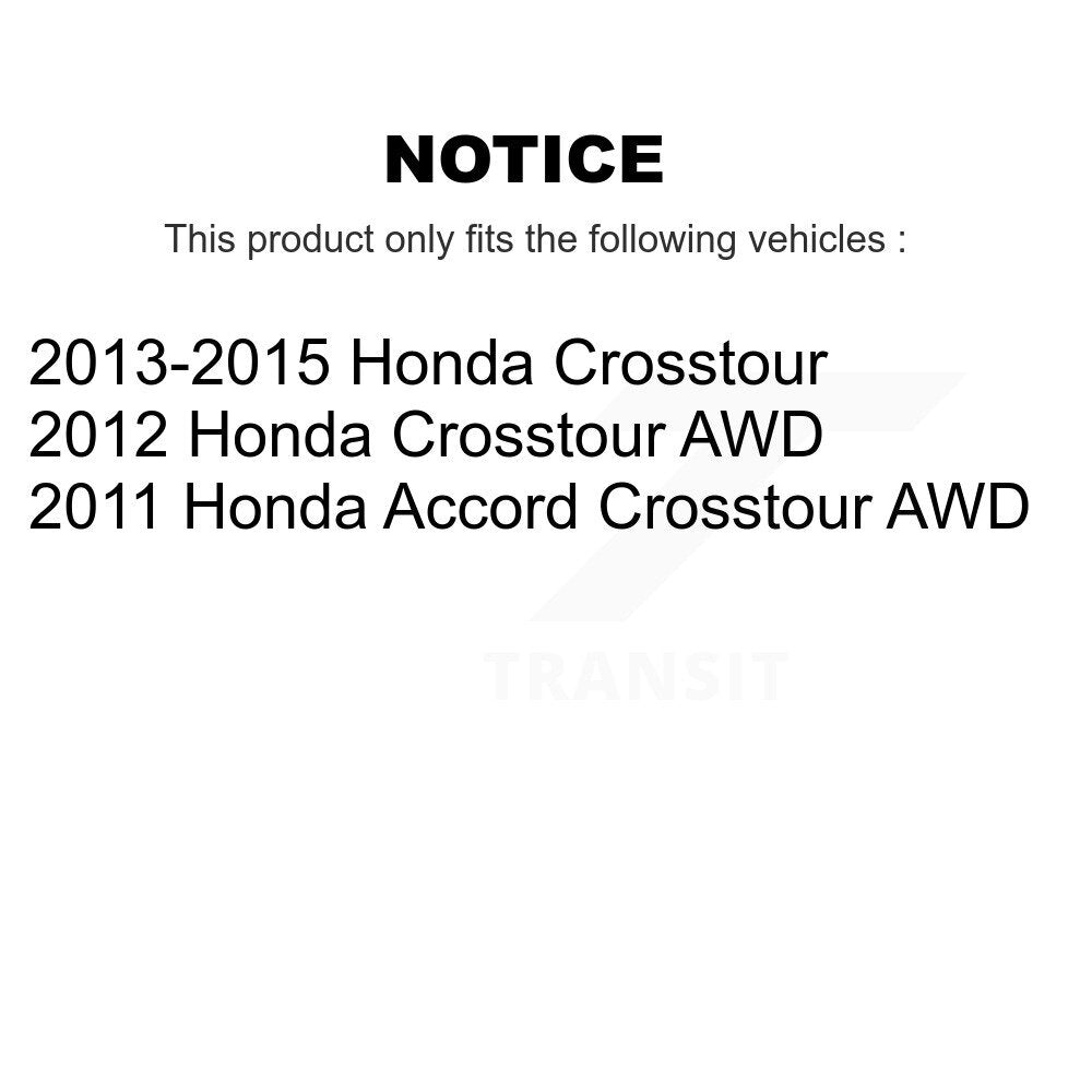 Front Rear Disc Brake Rotors And Ceramic Pads Kit For Honda Crosstour Accord