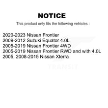 Load image into Gallery viewer, Front Rear Brake Rotor Ceramic Pad Kit For Nissan Frontier Xterra Suzuki Equator