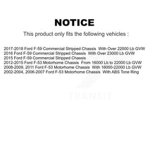 Charger l'image dans la galerie, Front Rear Brake Rotors Ceramic Pad Kit For Ford F59 F-53 Motorhome Chassis F-59