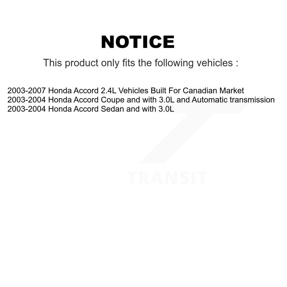 Front Rear Disc Brake Rotors And Ceramic Pads Kit For Honda Accord