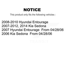 Charger l'image dans la galerie, Front Rear Disc Brake Rotor And Ceramic Pad Kit For Kia Sedona Hyundai Entourage