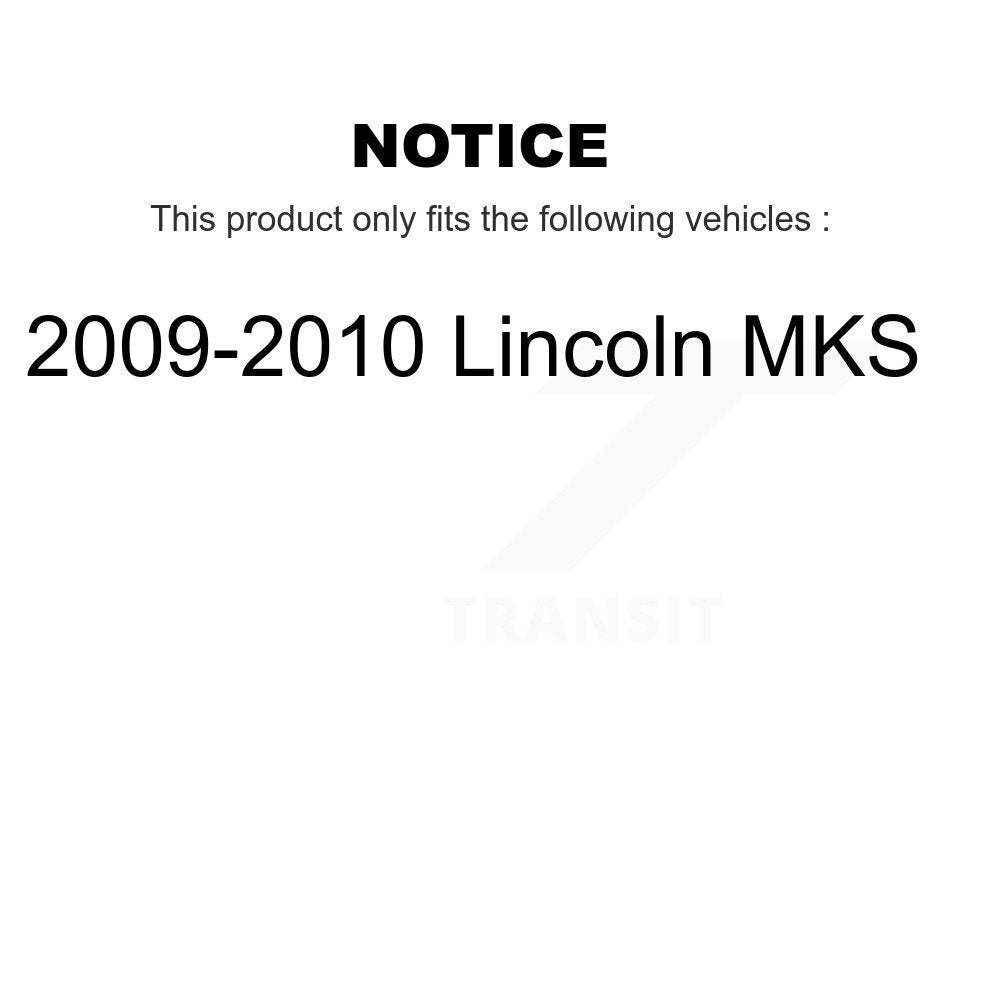 [Front+Rear] 2009-2010 Lincoln MKS Premium OE Brake Kit & Ceramic Pads For Max Braking