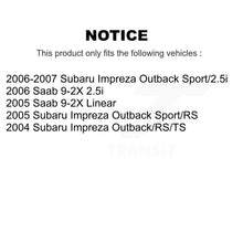 Load image into Gallery viewer, Front Rear Disc Brake Rotors And Ceramic Pads Kit For Subaru Impreza Saab 9-2X