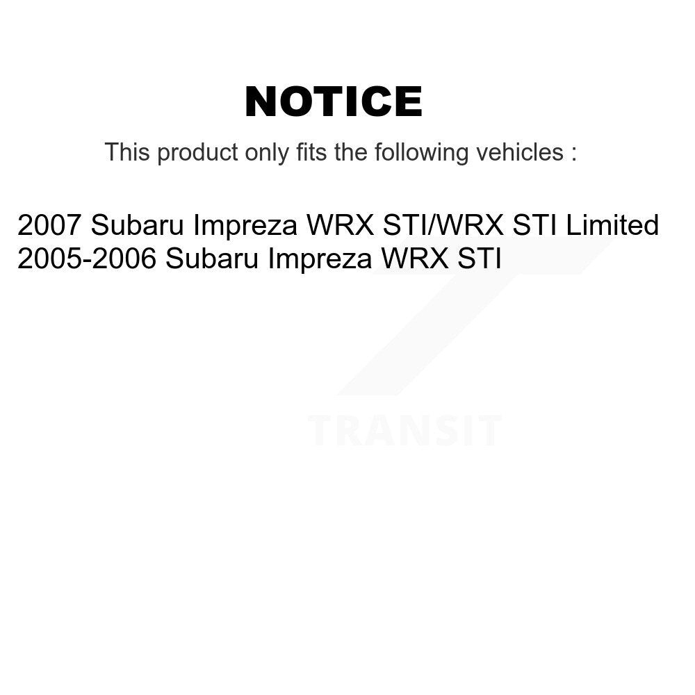 Front Rear Disc Brake Rotors And Ceramic Pads Kit For Subaru Impreza